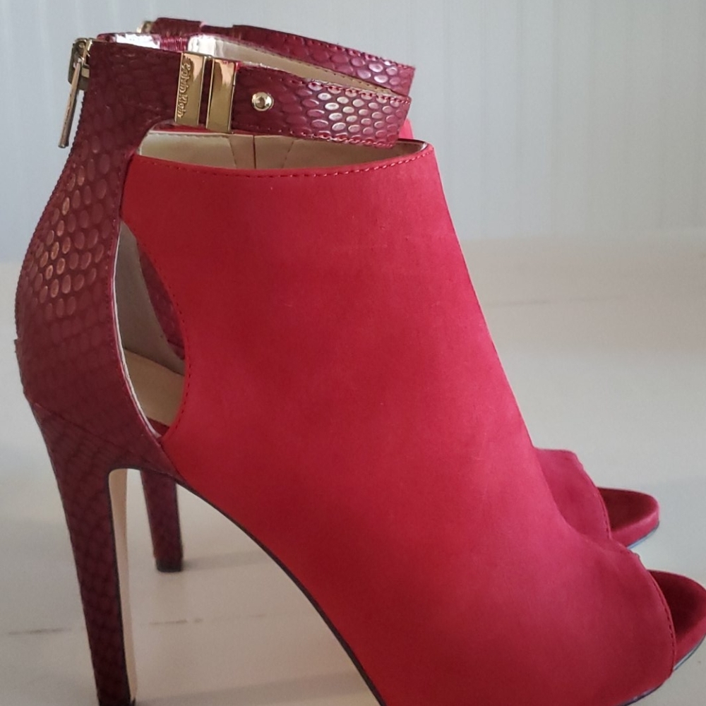 Red heels-worn inside only once.